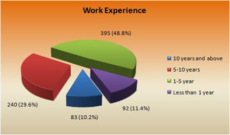 Work Experience Chart